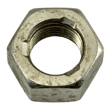 Lock Nut, 3/8-24, 18-8 Stainless Steel, Not Graded, 8 PK